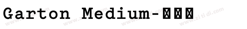 Garton Medium字体转换